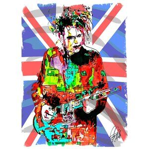 Robert Smith The Cure Goth Rock Music Poster Print Wall Art 18x24